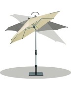 Parasol Alu Twist GLATZ diam 300 