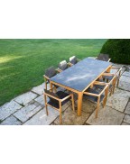 Table extensible plateau plein Tekura LES JARDINS 180/240 cm