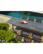 Table extensible plateau plein Tekura LES JARDINS 180/240 cm