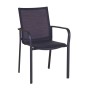 Fauteuil Koton empilable LES JARDINS en aluminium et toile Batyline pour jardin et terrasse