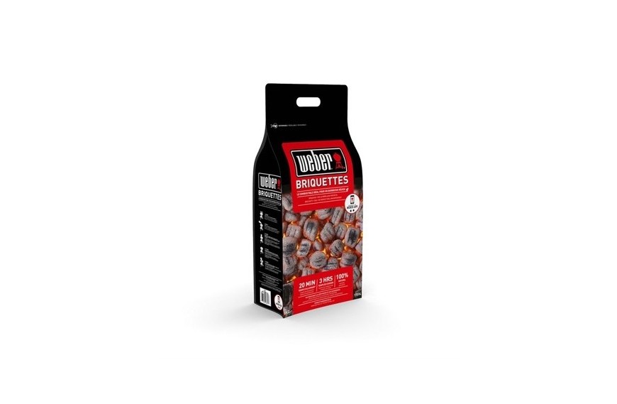 Briquettes Weber 8 kg en charbon de bois naturel pour barbecue