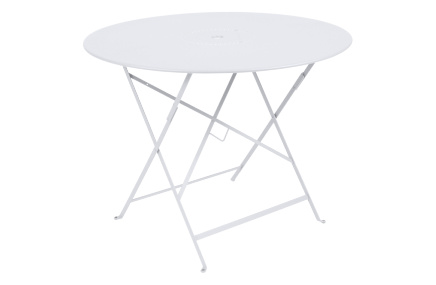 Table Floréal FERMOB diam 96 Blanc Coton