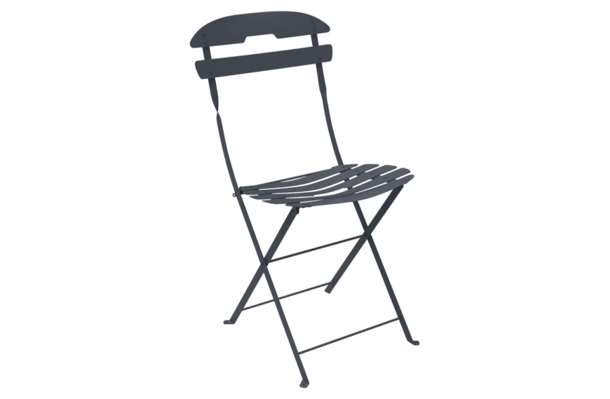 chaise pliante en acier LA MOME de chez FERMOB