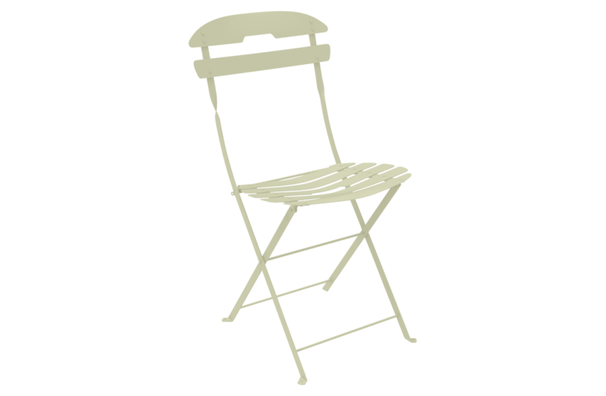 chaise pliante en acier LA MOME de chez FERMOB