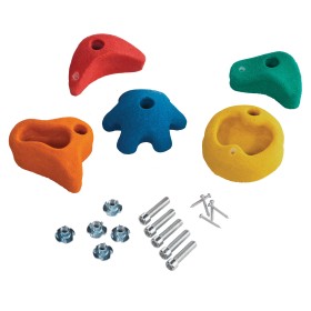 Prises d'escalade enfant - KBT Prises d’escalade enfant KBT en polyrésine avec fixation sécurisée pour mur de jeux extérieur