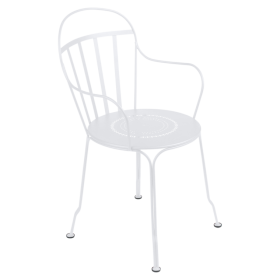 Fauteuil Louvre FERMOB blanc coton