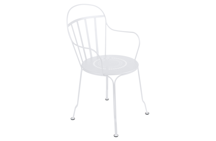 Fauteuil Louvre FERMOB blanc coton