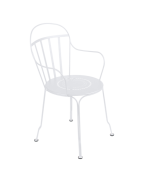 Fauteuil Louvre FERMOB blanc coton