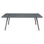 Table Luxembourg 207 x 100 cm FERMOB carbone