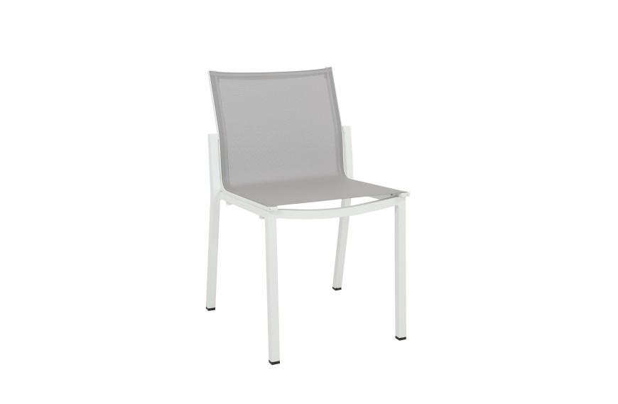 Chaise empilable AMAKA blanc LES JARDINS