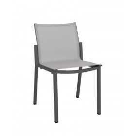 Chaise empilable AMAKA blanc LES JARDINS