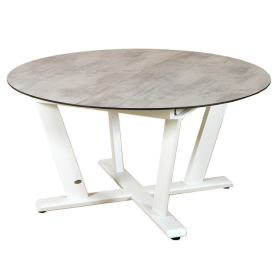 Table ronde de jardin HEGOA 146/206x146cm / 8-10 places - LES JARDINS