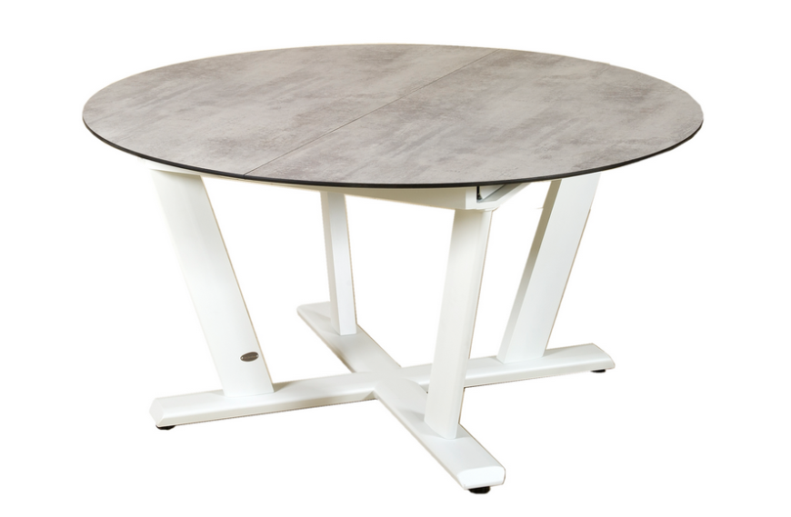 Table ronde de jardin HEGOA 146/206x146cm / 8-10 places - LES JARDINS