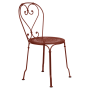 Chaise de jardin 1900 Fermob en métal, style romantique et empilable