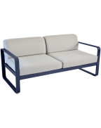 Canapé Bellevie 2 places - Coussins gris flanelle FERMOB