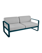 Canapé Bellevie 2 places - Coussins gris flanelle FERMOB