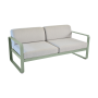 Canapé Bellevie 2 places - Coussins gris flanelle FERMOB