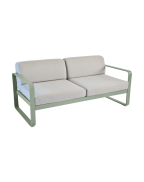 Canapé Bellevie 2 places - Coussins gris flanelle FERMOB