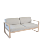 Canapé Bellevie 2 places - Coussins gris flanelle FERMOB