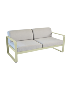 Canapé Bellevie 2 places - Coussins gris flanelle FERMOB