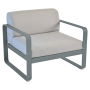 Fauteuil Bellevie - Coussins gris flanelle FERMOB