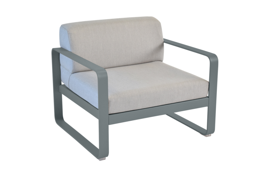 Fauteuil Bellevie - Coussins gris flanelle FERMOB