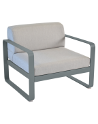 Fauteuil Bellevie - Coussins gris flanelle FERMOB