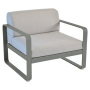 Fauteuil Bellevie - Coussins gris flanelle FERMOB