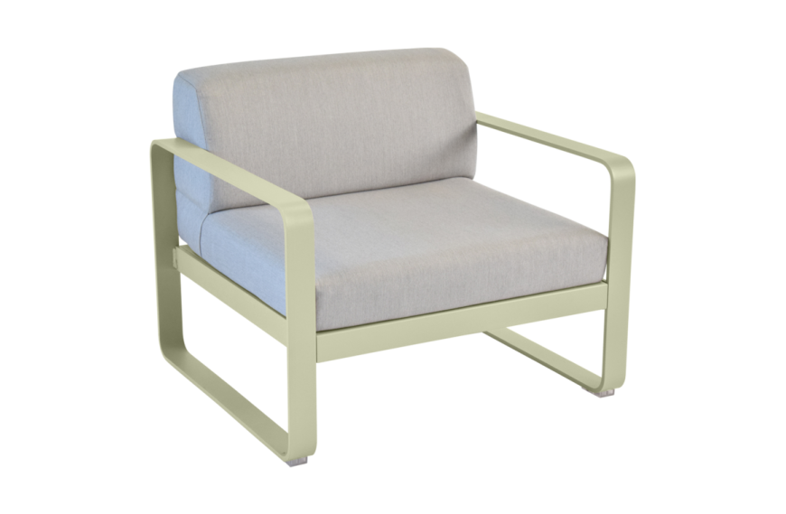 Fauteuil Bellevie - Coussins gris flanelle FERMOB