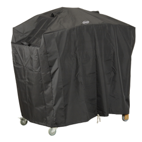 Housse chariot plancha 135 ENO noire, toile polyester déperlante anti-UV avec système Pop-Up et cordon de serrage