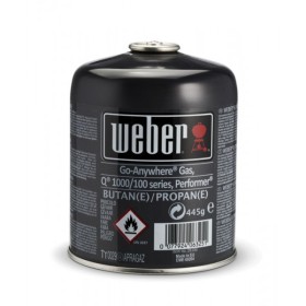 Cartouche de gaz 445g Weber butane propane pour barbecue série Q, Go-Anywhere et Summit Charcoal
