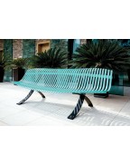 Banc Charivari - structure réglisse - FERMOB