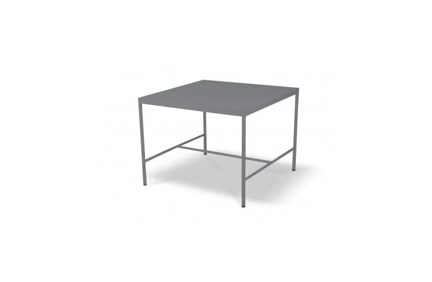 Table mi-hauteur Rivage Aluminium Basalte 85*85 Vlaemynck