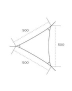Voile Ombrage Triangulaire 5X5X5 Solidium Grey UMBROSA