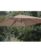 Toile pour parasol déporté 3*3 Taupe Polyester PROLOISIRS