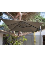 Toile pour parasol déporté 3*4 Taupe Polyester PROLOISIRS