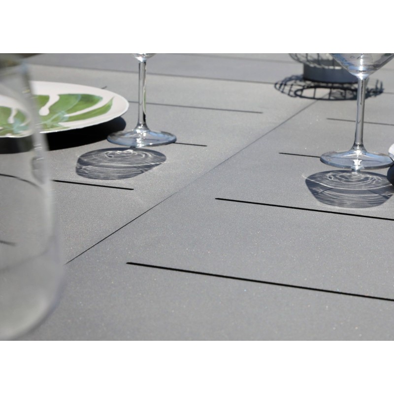 Table de jardin Dublin 180/240x74 cm 10 places OCEO Latour Mobilier