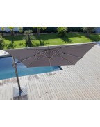 Parasol déporté orientable 3*3 PROLOISIRS
