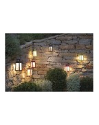 Lampe solaire de jardin nomade BUMP Les Jardins en aluminium muscade, 500 lumens