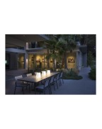 Lampe solaire de jardin nomade BUMP Les Jardins en aluminium muscade, 500 lumens