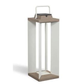 Lampe Solaire Teckalu à LED Alu Blanc Duratek H65 LES JARDINS