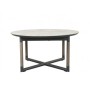 Table ronde extensible Bastingage 146/206x146cm LES JARDINS