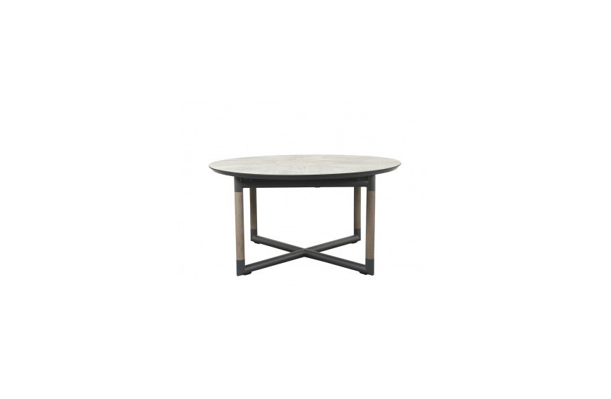 Table ronde extensible Bastingage 146/206x146cm LES JARDINS