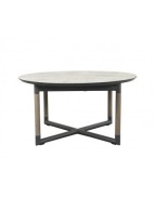 Table ronde extensible Bastingage 146/206x146cm LES JARDINS