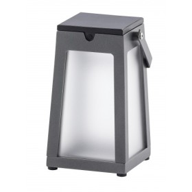 Lanterne solaire Tinka Alu Gris Espace New 300 Lumens LES JARDINS