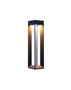 Borne solaire LED Alu Gris Espace 500 Lumens H.45 LES JARDINS