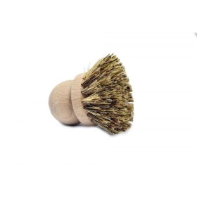 Brosse à casserole en bois Andrée Jardin avec fibres naturelles de tampico et bassine