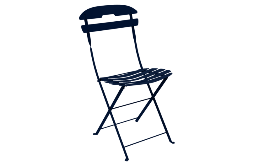 chaise pliante en acier LA MOME de chez FERMOB