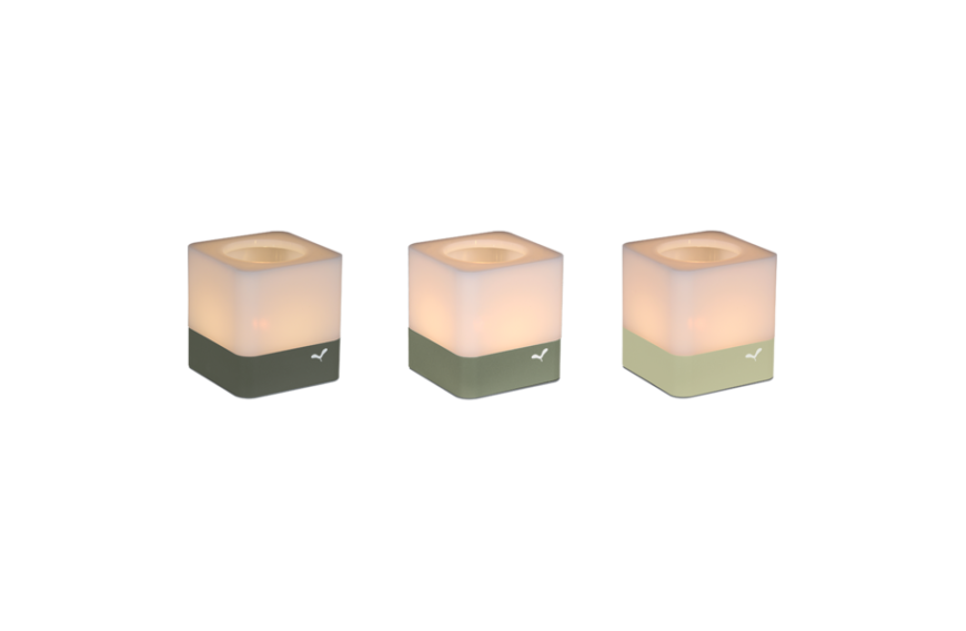 Lot de 3 photophores Cuub FERMOB