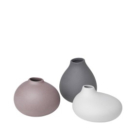 SET 3 VASES  NONA  PORCELAINE - BLOMUS